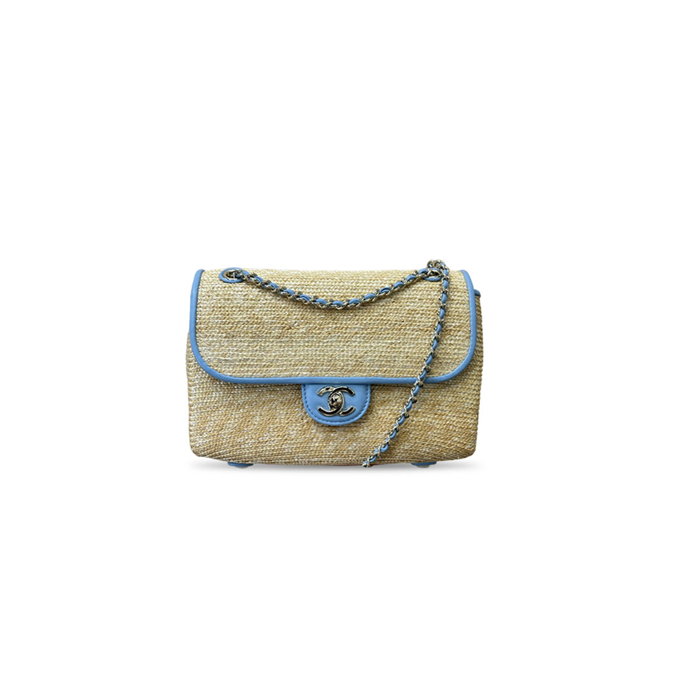 CHANEL MASTER RAFFIA LAMBSKIN SMALL FLAP BAG AS6017 (23*16*8cm) 